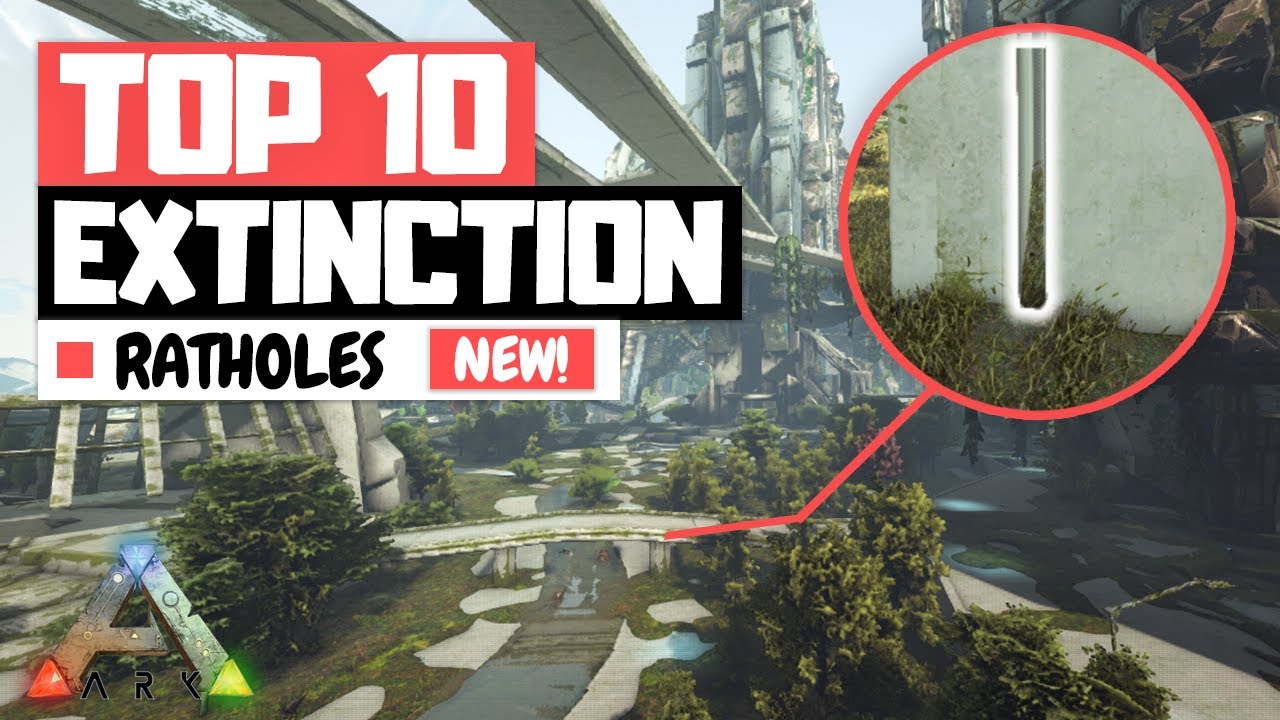 TOP 10 HIDDEN EXTINCTION BASE LOCATIONS | ARK: Survival Evolved