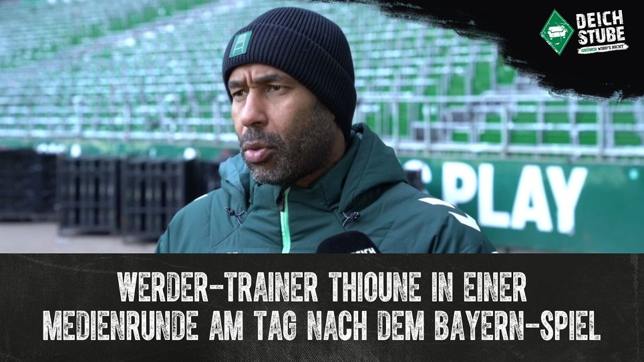 „Kann Druck aushalten“: Werder-Coach Thioune über FC-Bayern-Spiel, Mbangula und Konkurrenten-Duelle!
