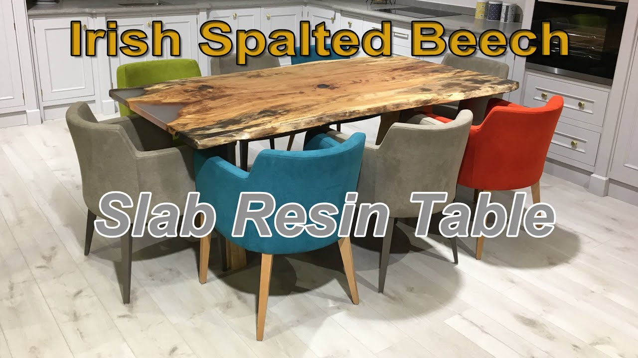 Spalted Beach Slab resin Table 30 seconds