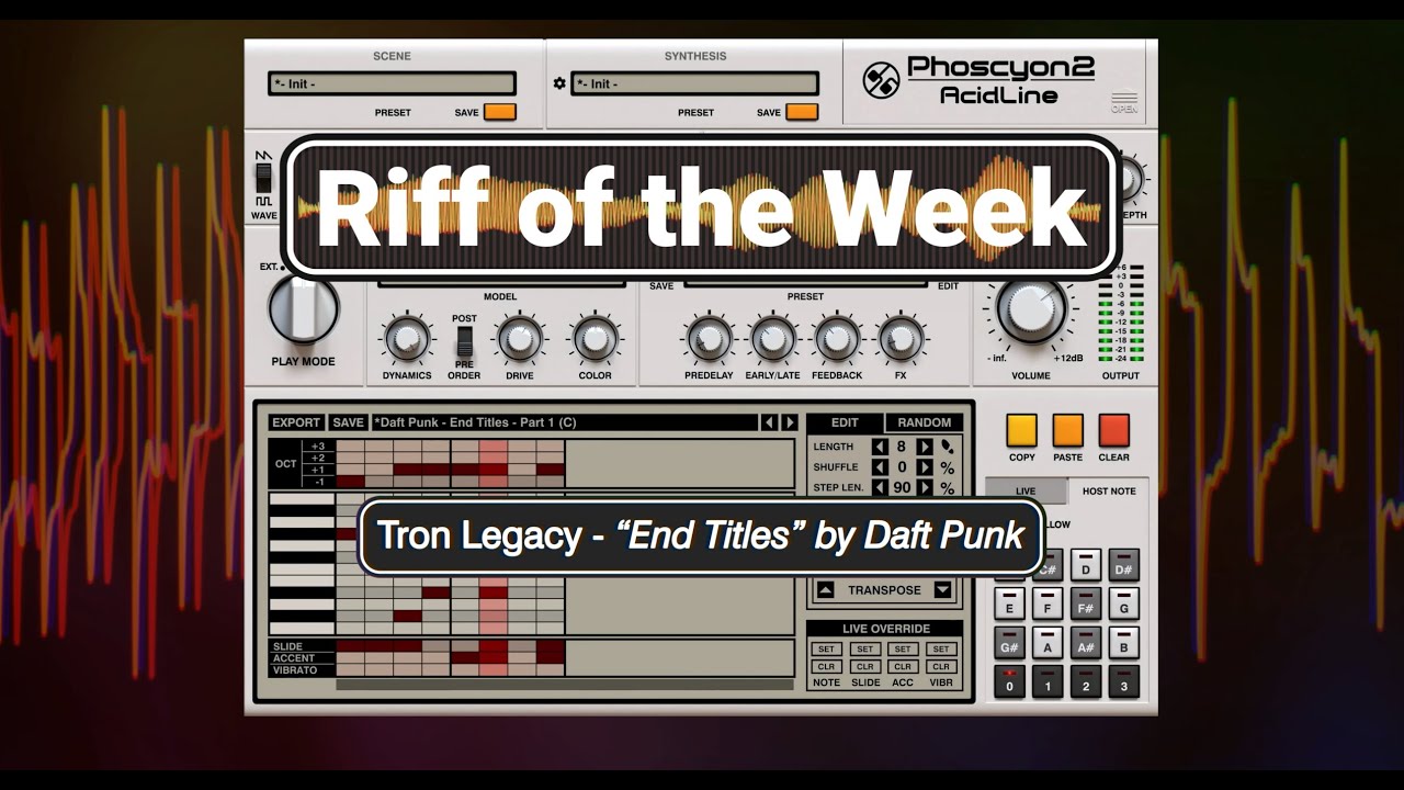 Phoscyon 2 - Riff of the Week - Daft Punk, "Tron Legacy - End Titles"