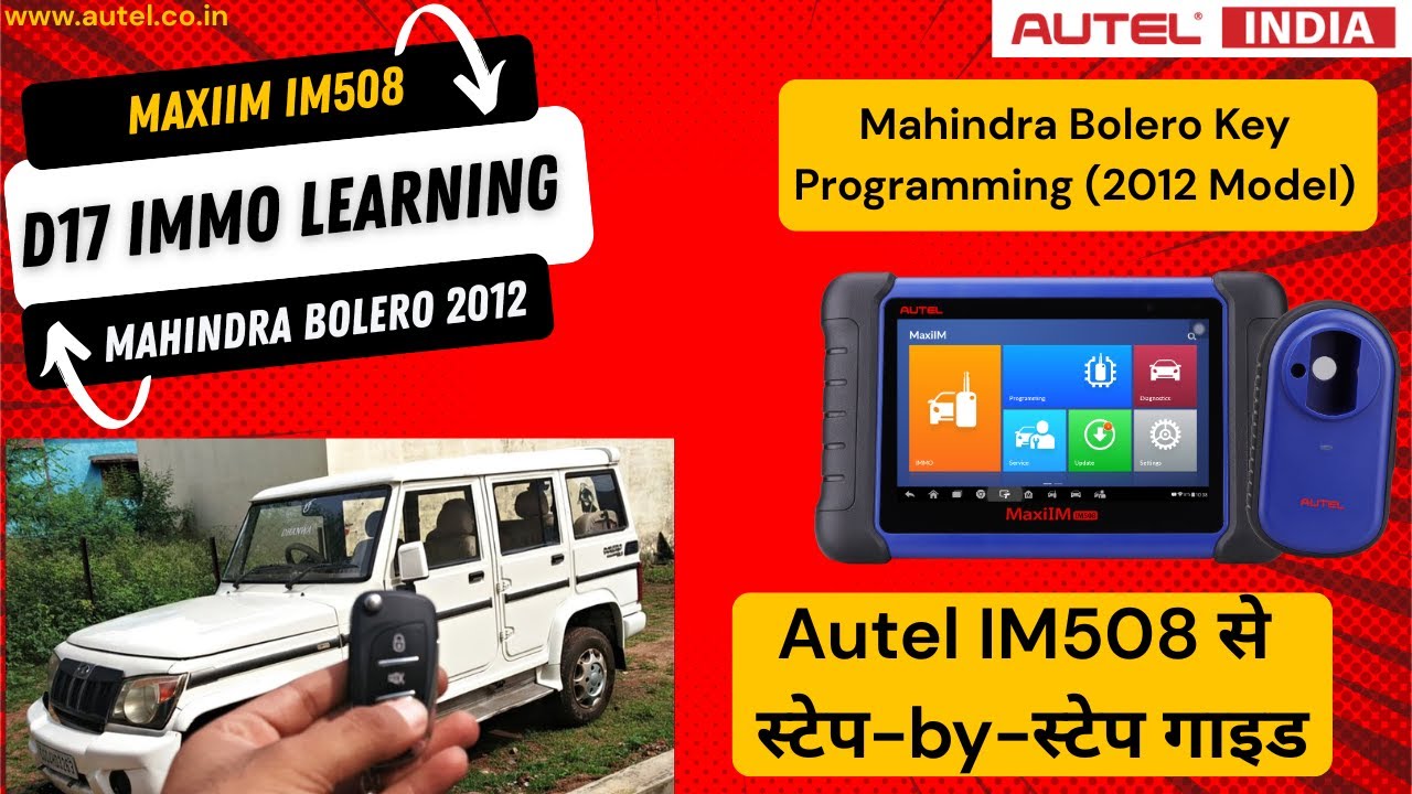 Bolero IMMO Learning (D16 & D17) Using Autel IM508 | Step-by-Step Guide