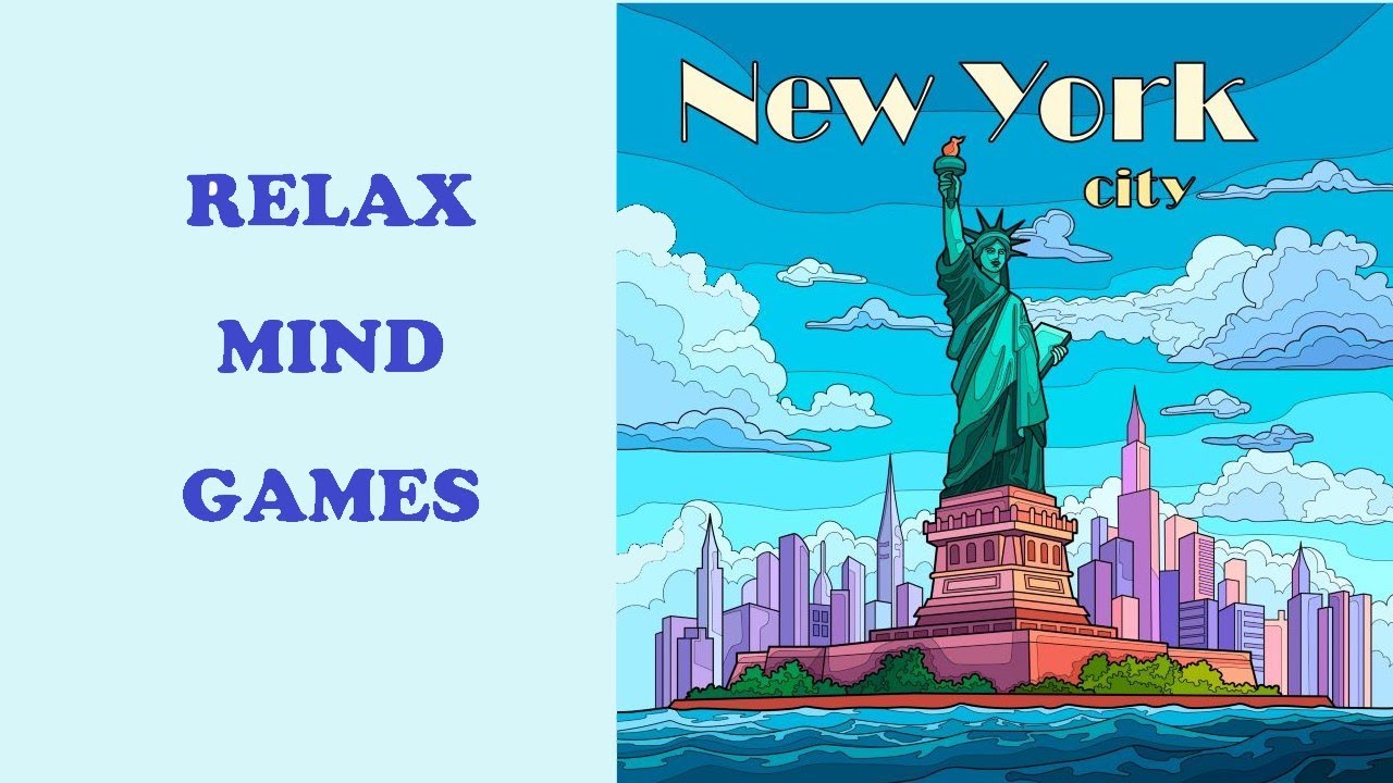 Hey Color Paint by Numbers app Colour with me Statue of Liberty New York City 
