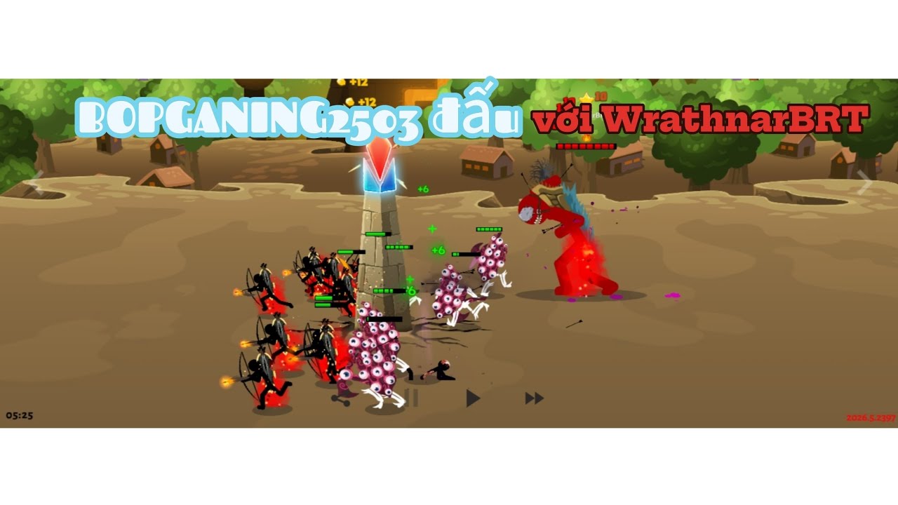 BOPGAMING2503 đấu với WrathnarBRT | Tiểu Chuẩn 1V1 | Stick War: Saga