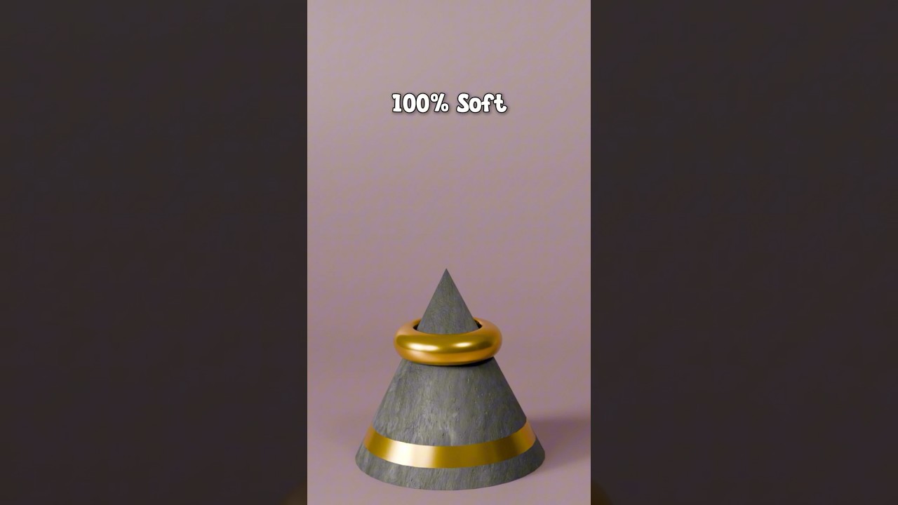 0% vs 100% 3D Soft Body Simulation