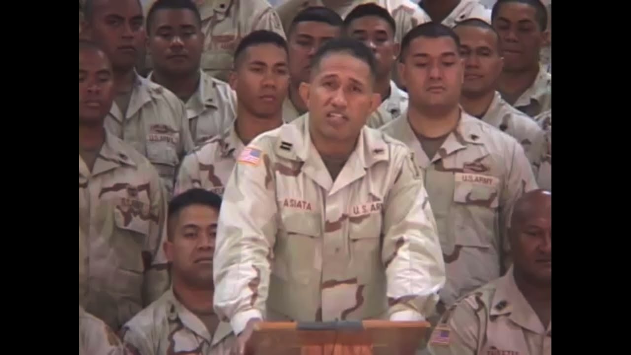 TOA O SAMOA from the 100th BN 442d IN REGT 2005 Christmas Program in Iraq