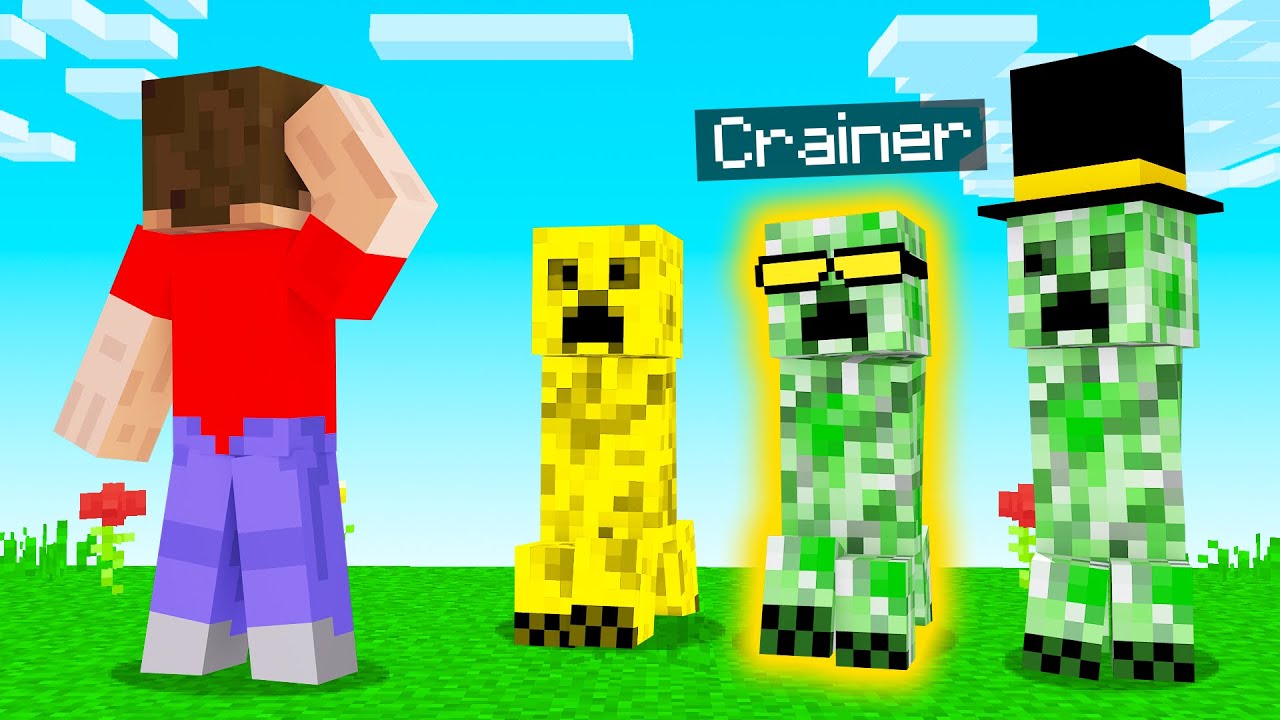 GUESS Which CREEPER Is The REAL CRAINER! (Minecraft)
