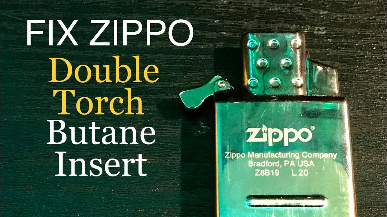 Как починить вставку для бутановой горелки Zippo Double Torch