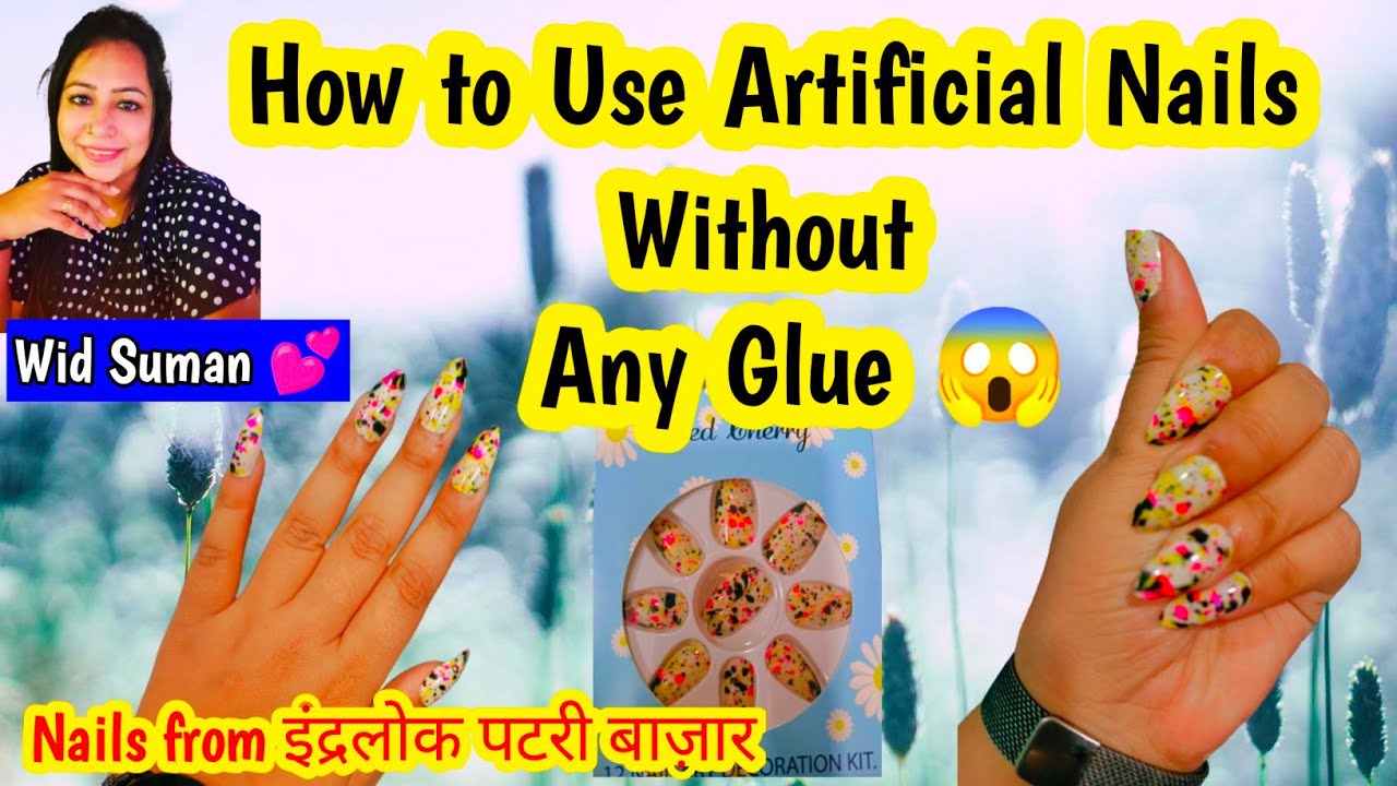 How to apply artificial nails at home || Artificial Nails || nail tutorial #nails #bharatjourney