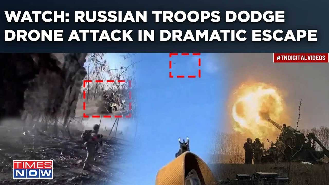 On Camera: Russian Troops Dodge Drone Attack| Watch Dramatic Russia-Ukraine Encounter Near Avdiivka
