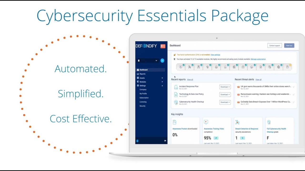 Defendify Cybersecurity Essentials Package | 3 Free Cybersecurity Tools