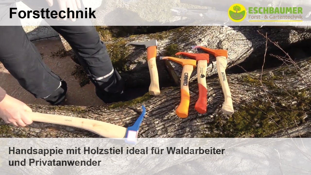 Handsappie mit Holzstiel ideal für Waldarbeiter und Privatanwender