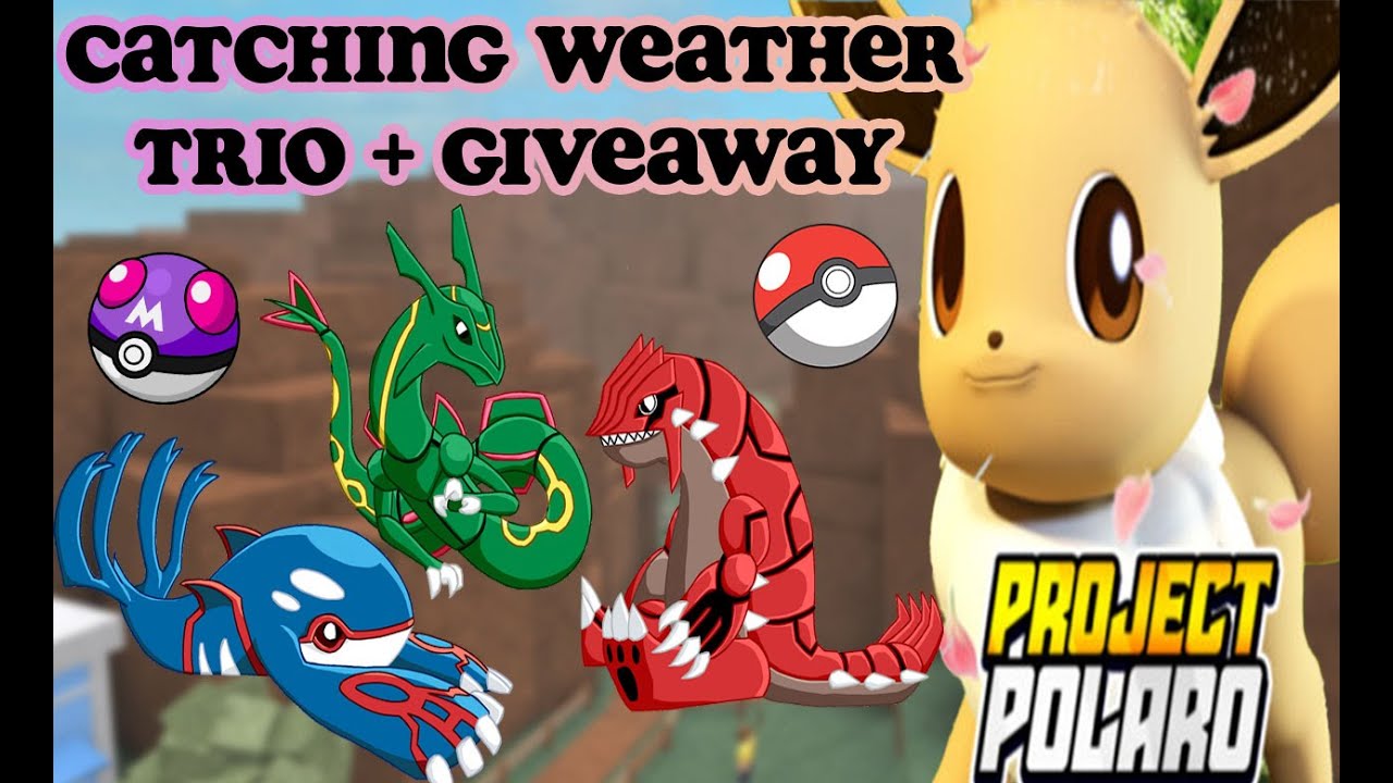 How to catch Rayquaza Groudon Kyogre in Pokemon Project Polaro + GIVEAWAY *GAME LINK IN DESCRIPTION*