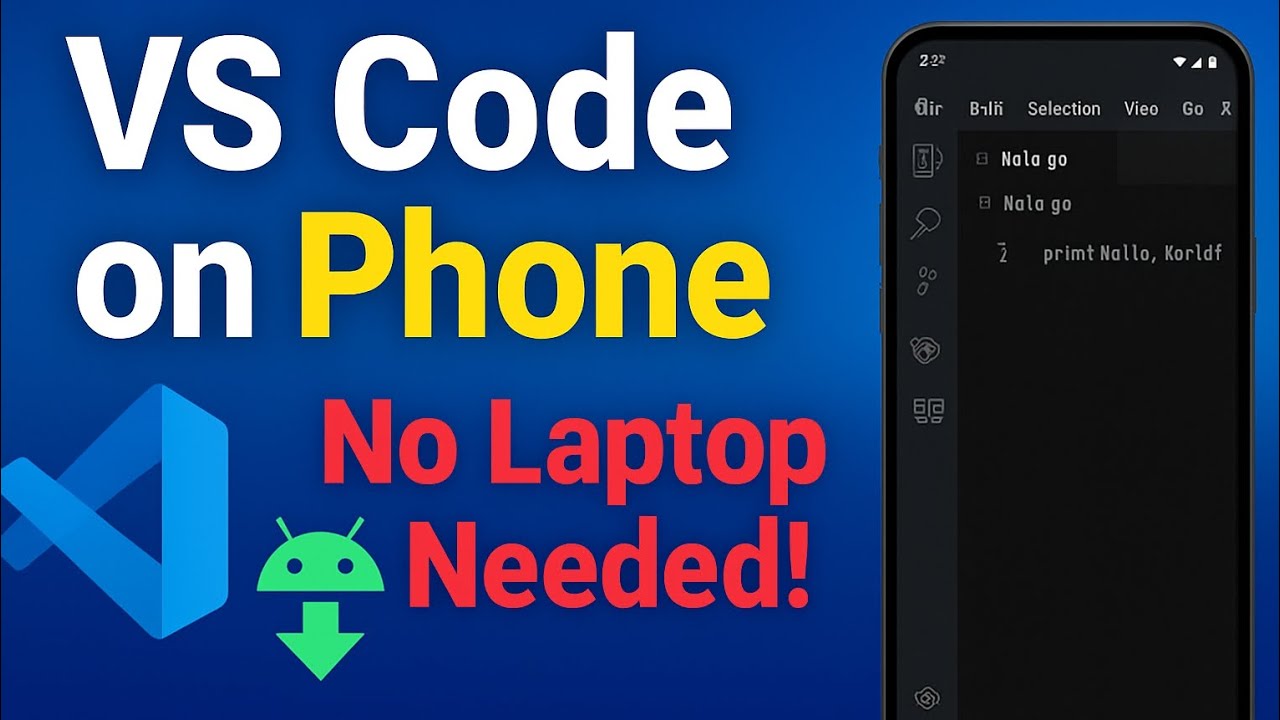 How to Install VS Code on Android Phone 📱 | Coding on Phone | No Laptop Needed (2025 Beginner Guide)