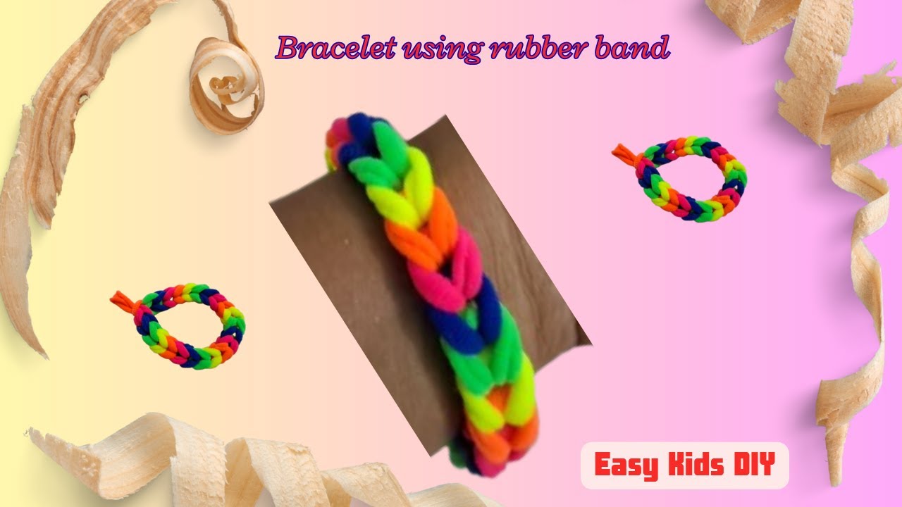Scrunchie Bracelet | Rubber band Bracelet | Hair Band Bracelet | Bracelet | Club Crafteria