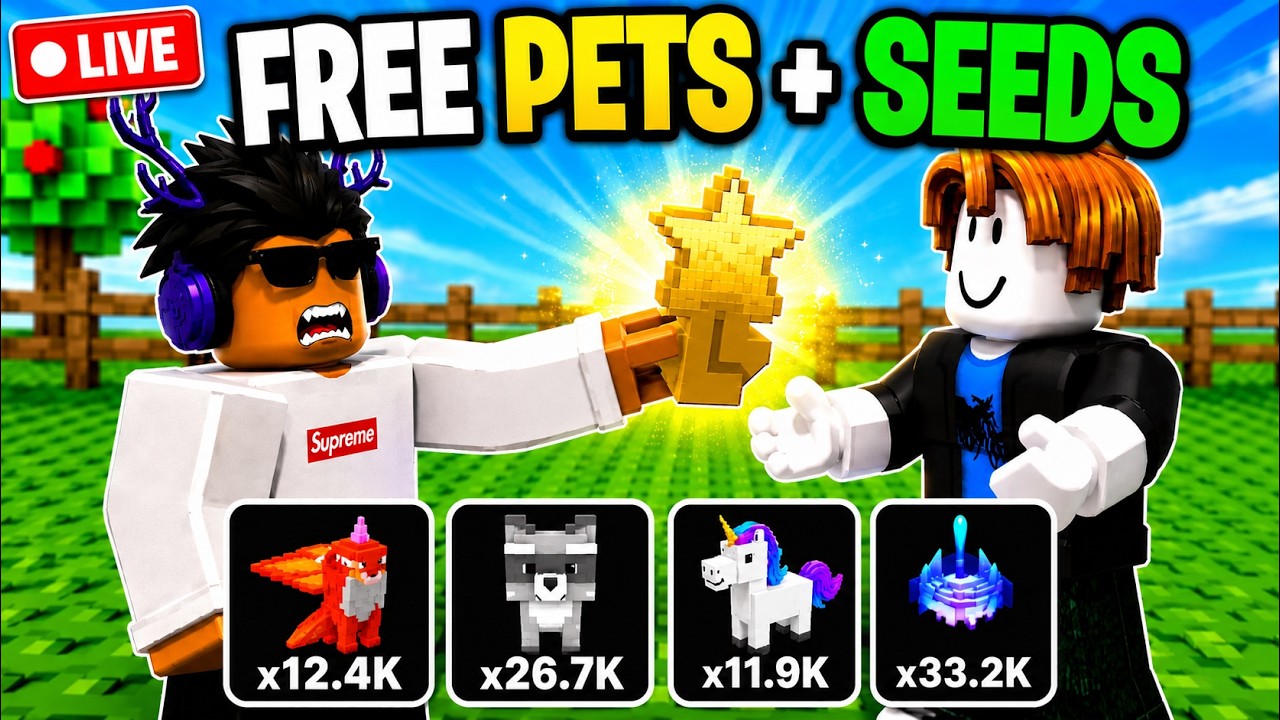 Free STAR FRUIT SEEDS + PETS GIVEAWAY in Grow a Garden 2 ROBLOX!