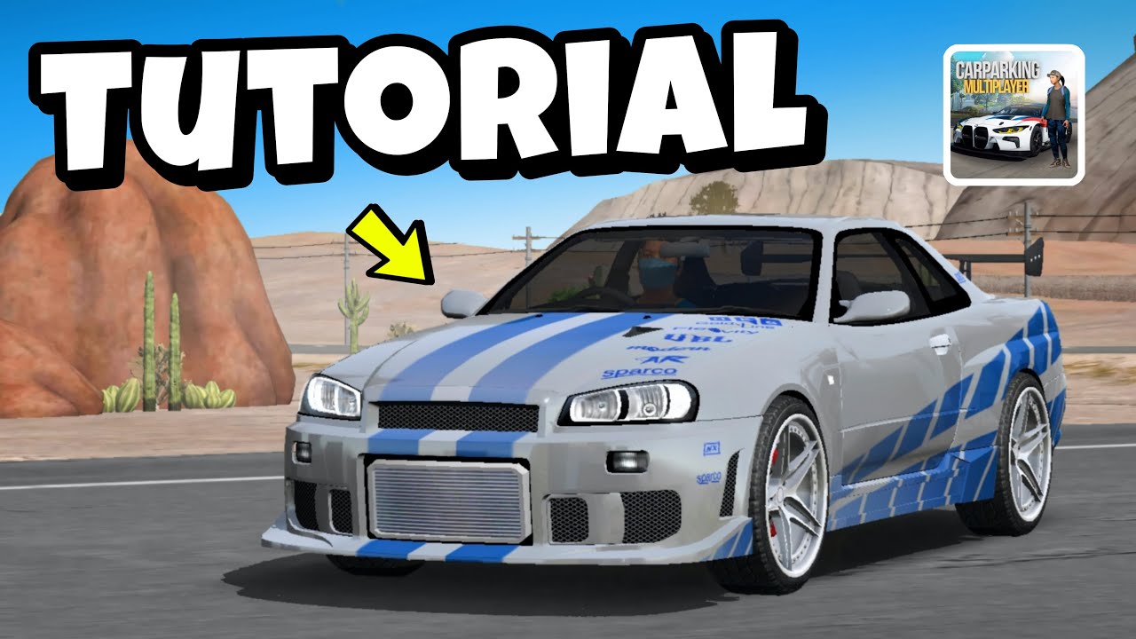 How To Make Paul Walker Skyline GT-R R34 in CAR PARKING MULTIPLAYER