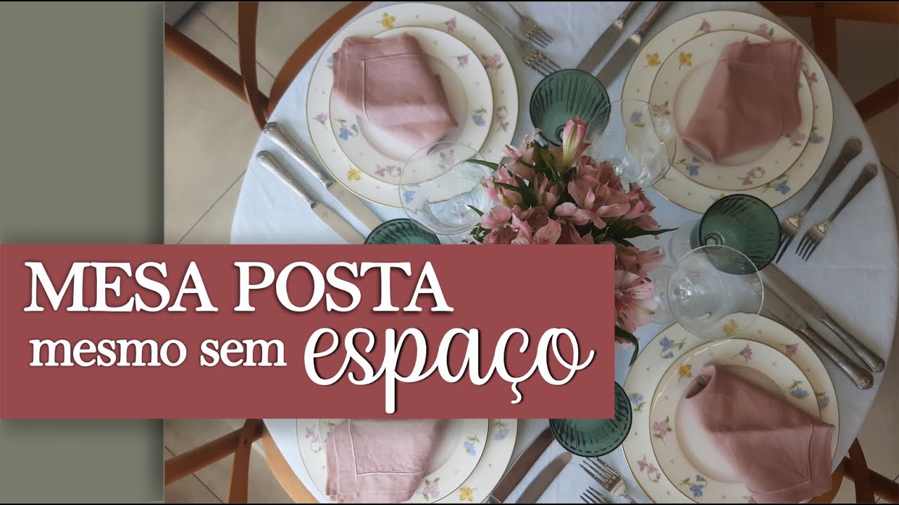 7 Dicas de Mesa Posta em MESA REDONDA E PEQUENA