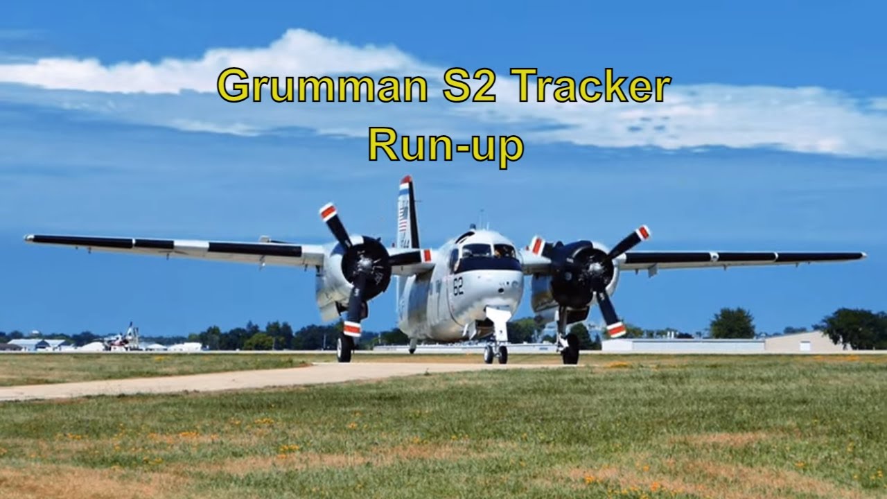 Grumman S2 Tracker run-up  at Oshkosh'23 #aviation #planespotting #eaa #airplane