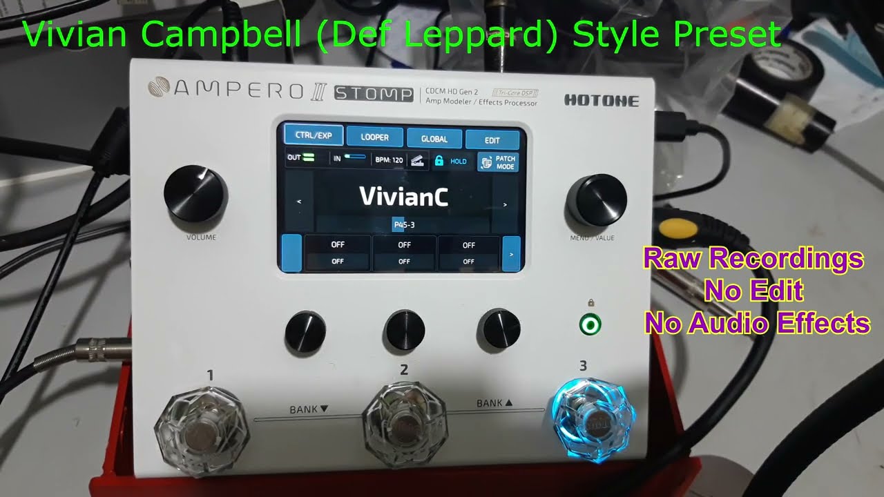 Hotone Ampero 2 Stomp Custom & Artists Presets