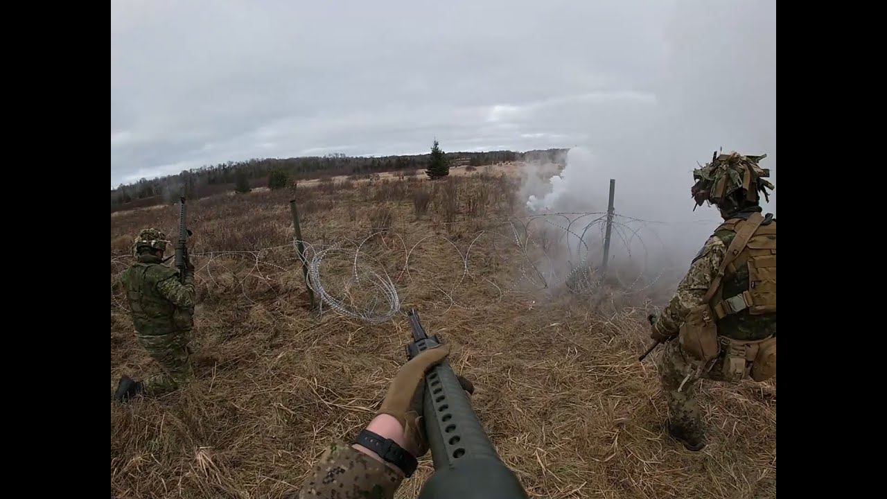 Section Attack & Combat Engineer Manual Wire Breach - Dual Breacher POV - Canadian Armed Forces