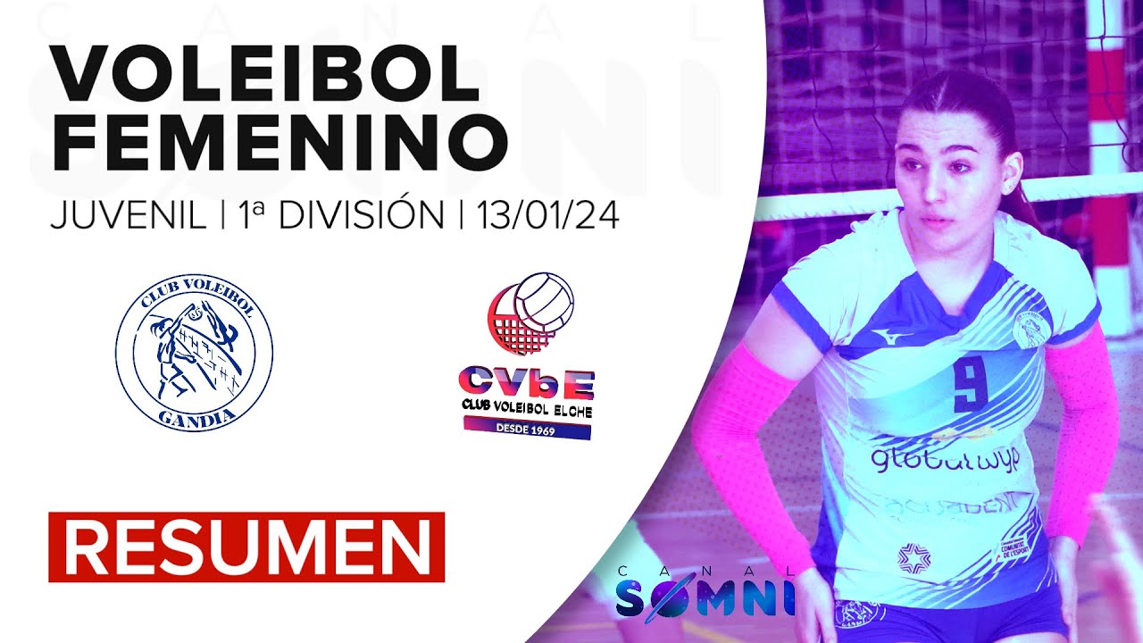 ✨RESUMEN | 🏐 Voleibol Femenino | GANDIA - ELCHE | Juvenil 1ª División | 13.01.24