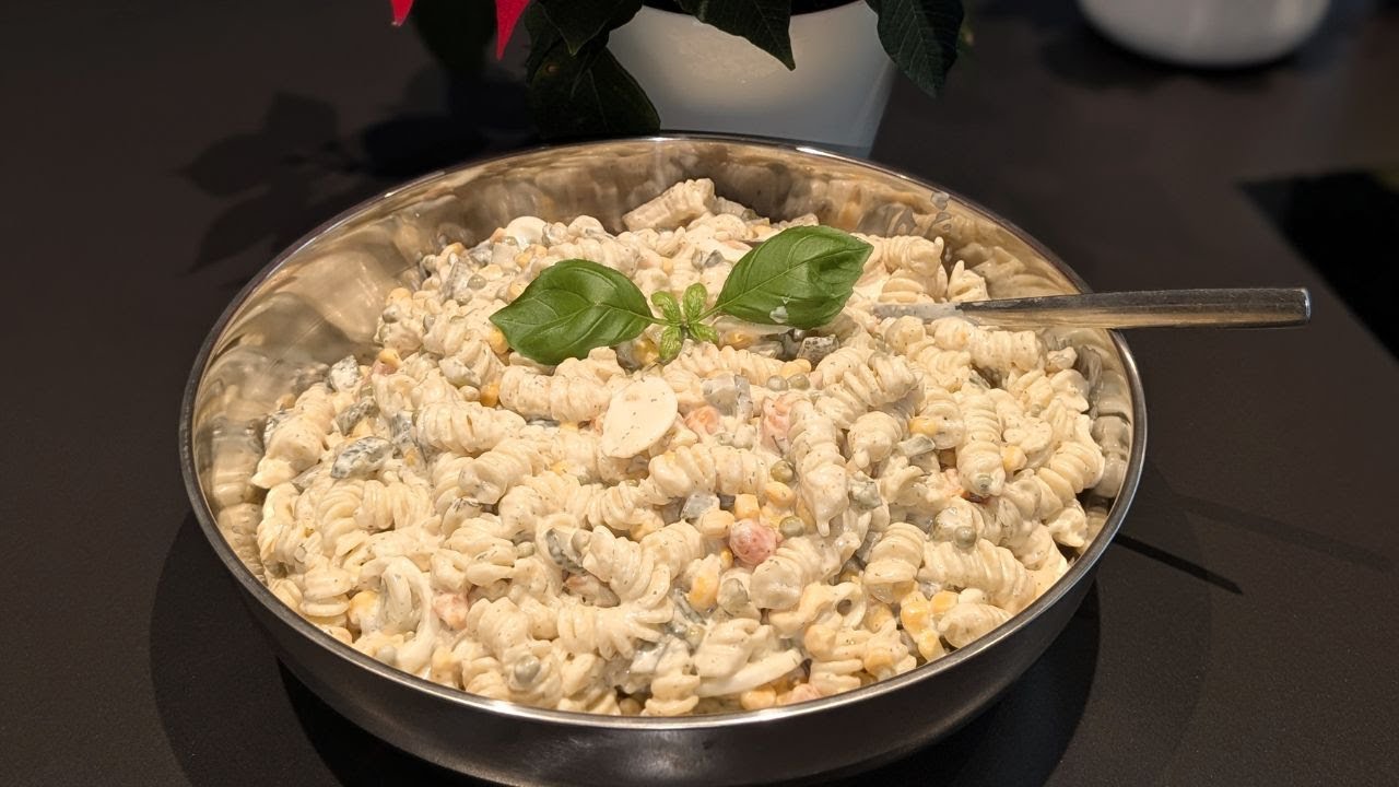 🍸Ultimativer Nudelsalat für Silvester 🥗✨ Schnell, lecker & alle lieben ihn!🎊🎉🪅🍾