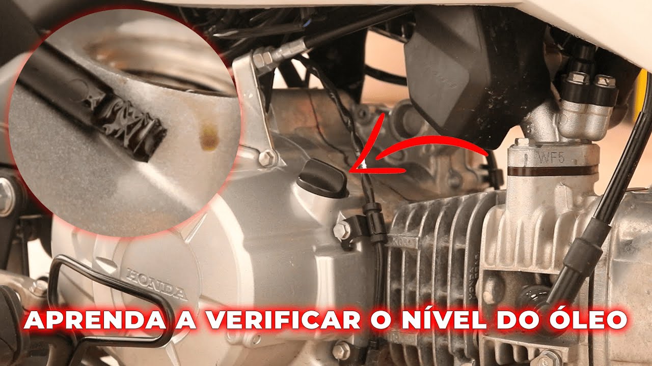 Como verificar o nível do óleo da motocicleta passo a passo!