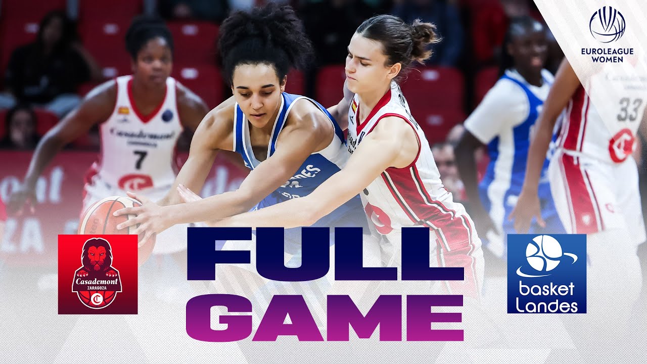 First Round | Casademont Zaragoza v Basket Landes | Full Basketball Game |  EuroLeague Women 2025-26
