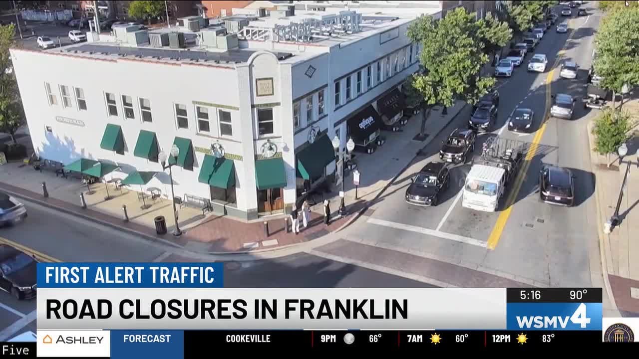 City of Franklin announces road closures for homecoming parades