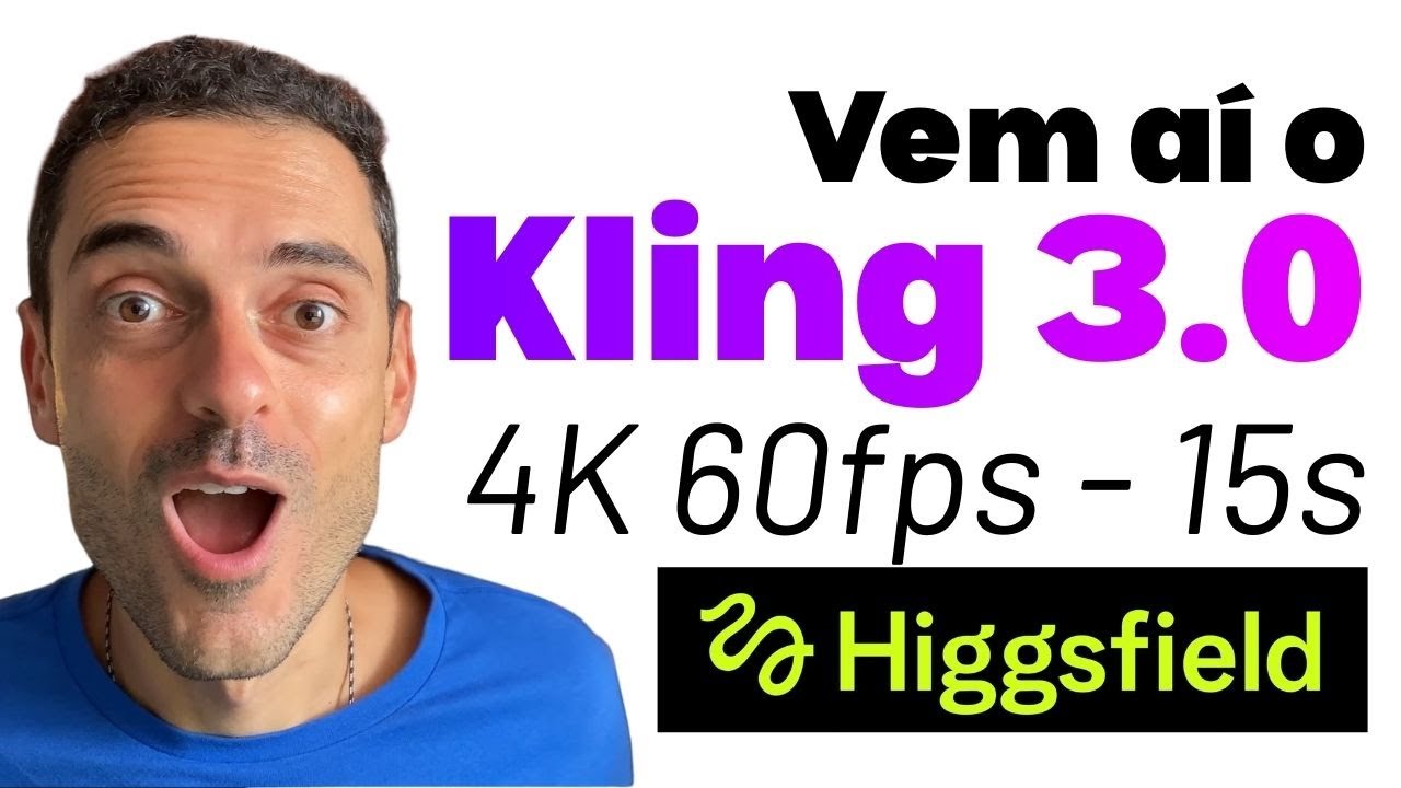 KLING 3.0: A IA QUE DESTRUIU O SORA? (4K, 60FPS e 15 Segundos!)