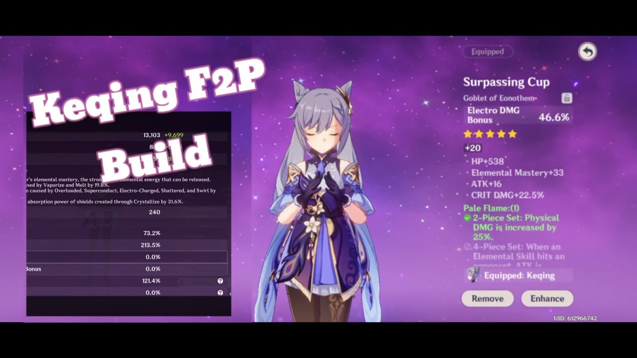 Keqing DPS Build #genshin #keqing