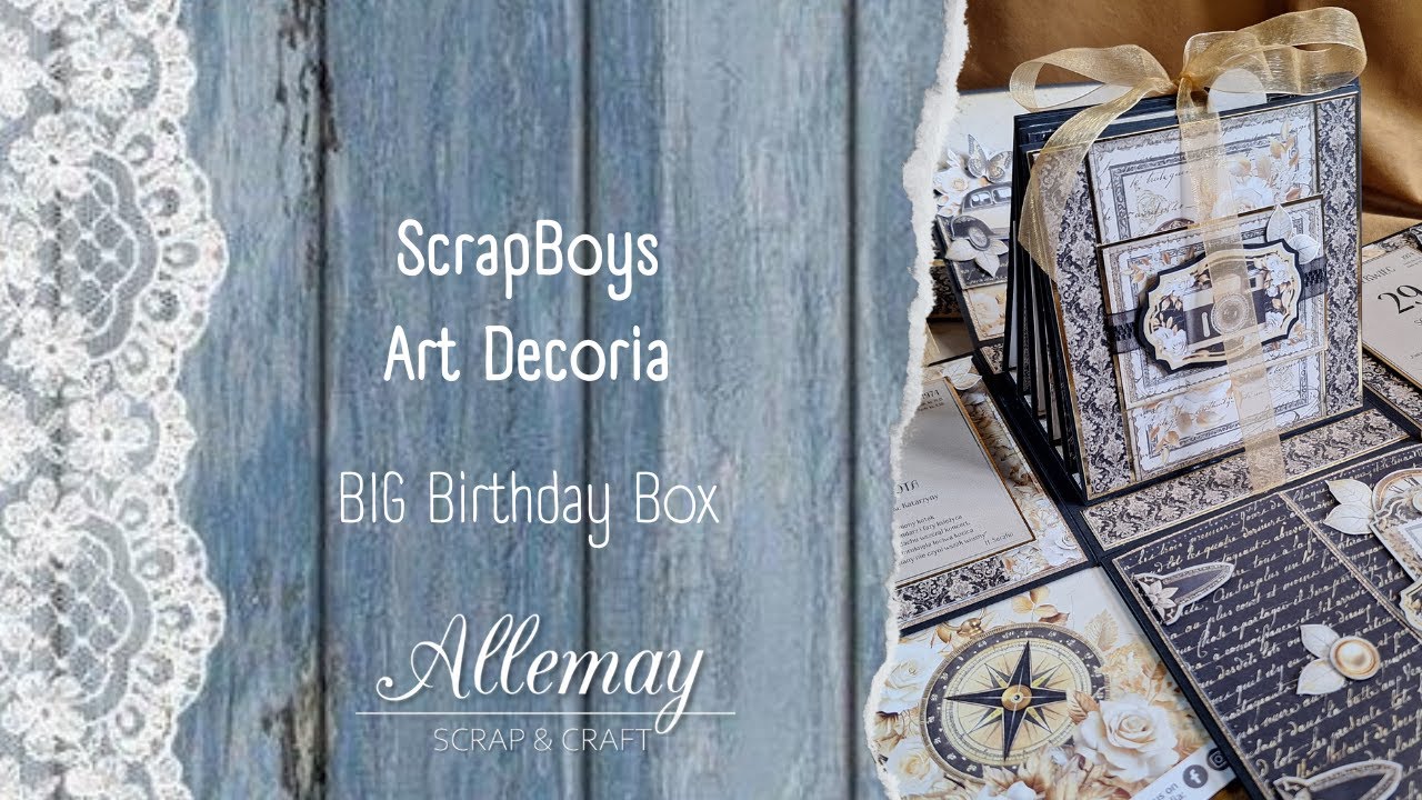 ScrapBoys Art Decoria - Birthday Exploding box #scrapbooking #scrapboys #explodingbox #photoalbum