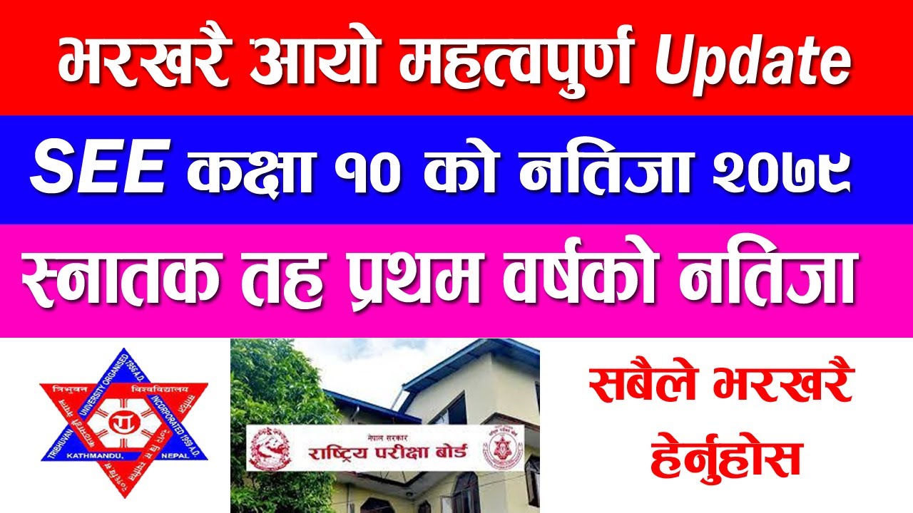 SEE Result 2079 | Bachelor First Year Result 2079 | NEB | SEE | TU | Latest Update |