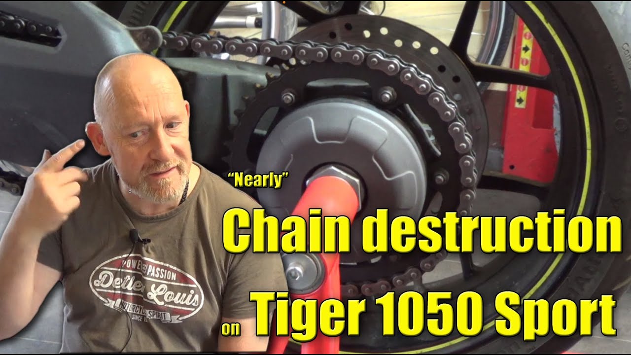 Triumph Tiger 1050 Sport Chain destruction!