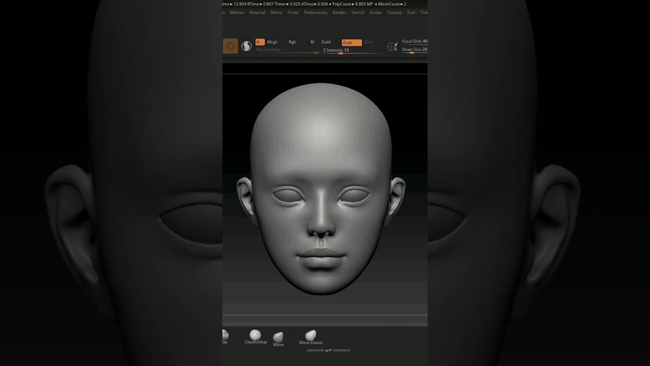 Bjd doll making process, 3d print #zbrush #bjd #bjddoll #dollartist #bjd娃娃 #3dprinting #3d