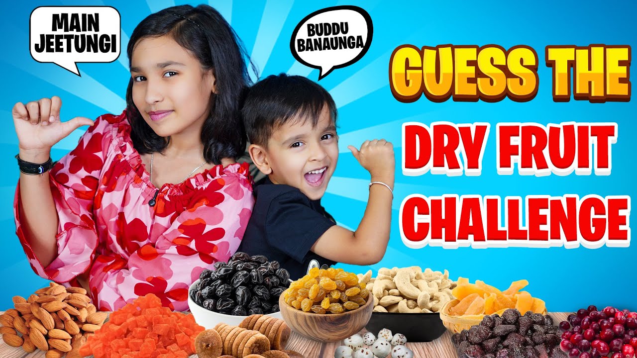 Guess the Dry Fruit Challenge with @LearnWithPari  Didi! 🤔👀 Blindfold Fun!