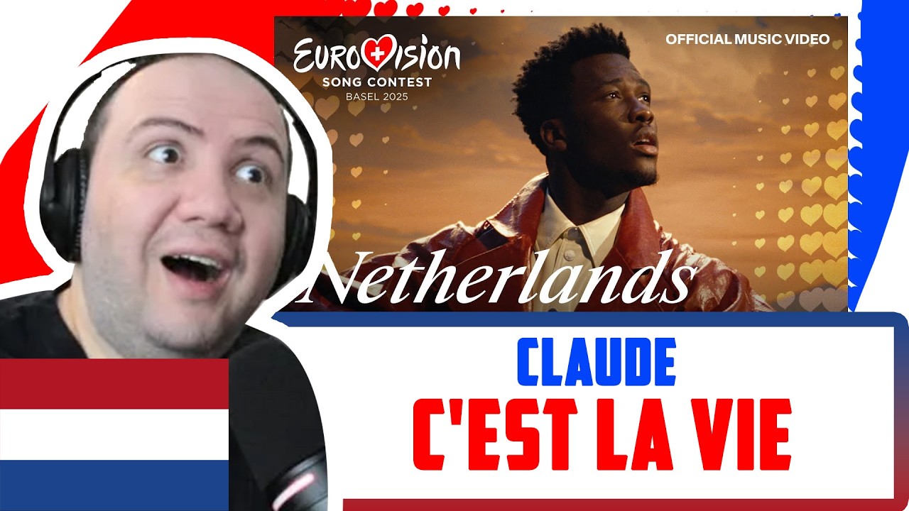🇳🇱 Netherlands' Claude - C'est La Vie Official Music Video  #Eurovision2025 | Teacher Paul Reacts