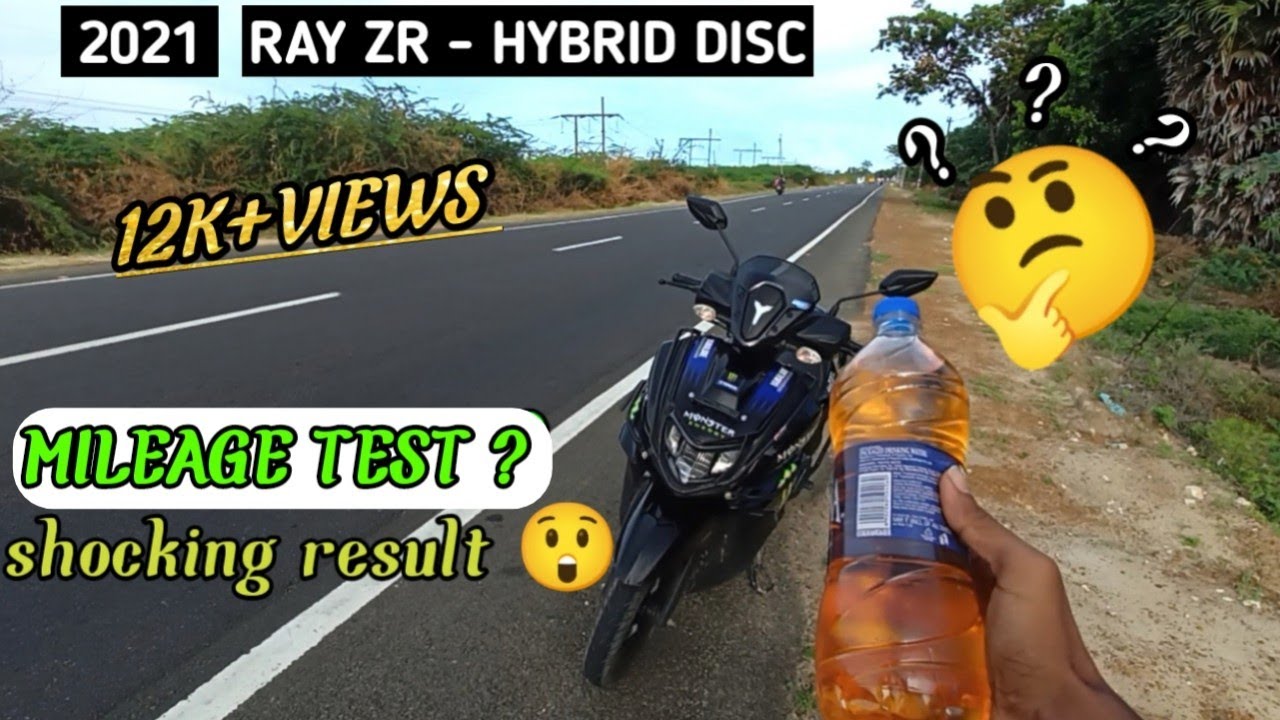 Yamaha RAY-ZR 125 Bs6 hybrid || 1 litre mileage test ⛽ || #TWINRIDERS || #MILLAGETEST