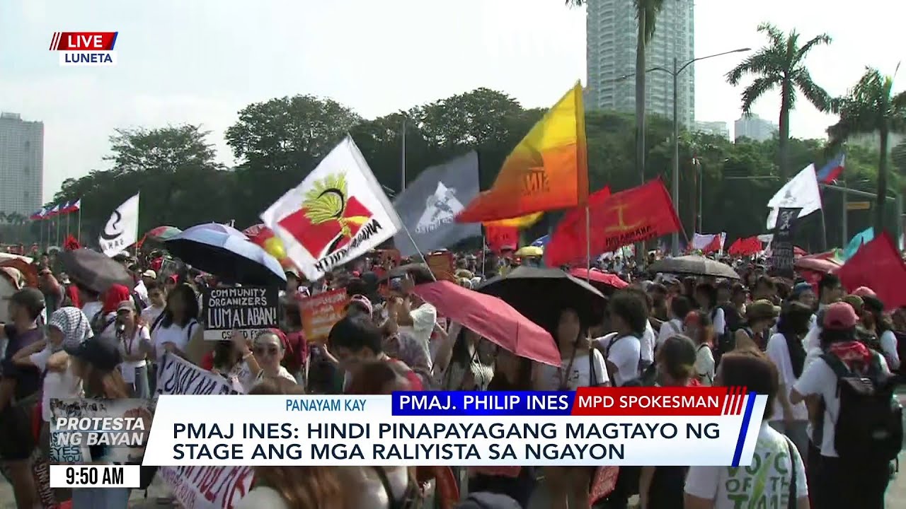 MPD - Walang permit ang mga raliyista sa Luneta | GMA Integrated News