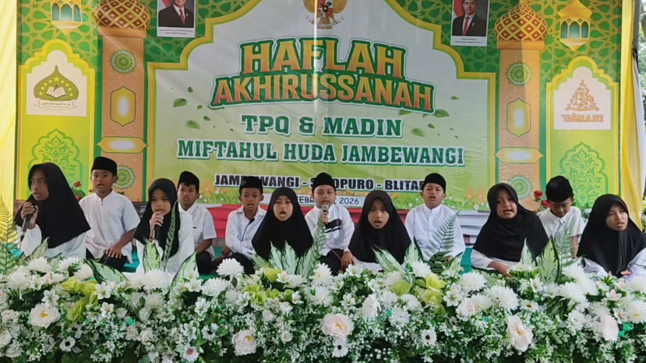 Hafalan tajwid oleh santri Miftahul Huda jambewangi 