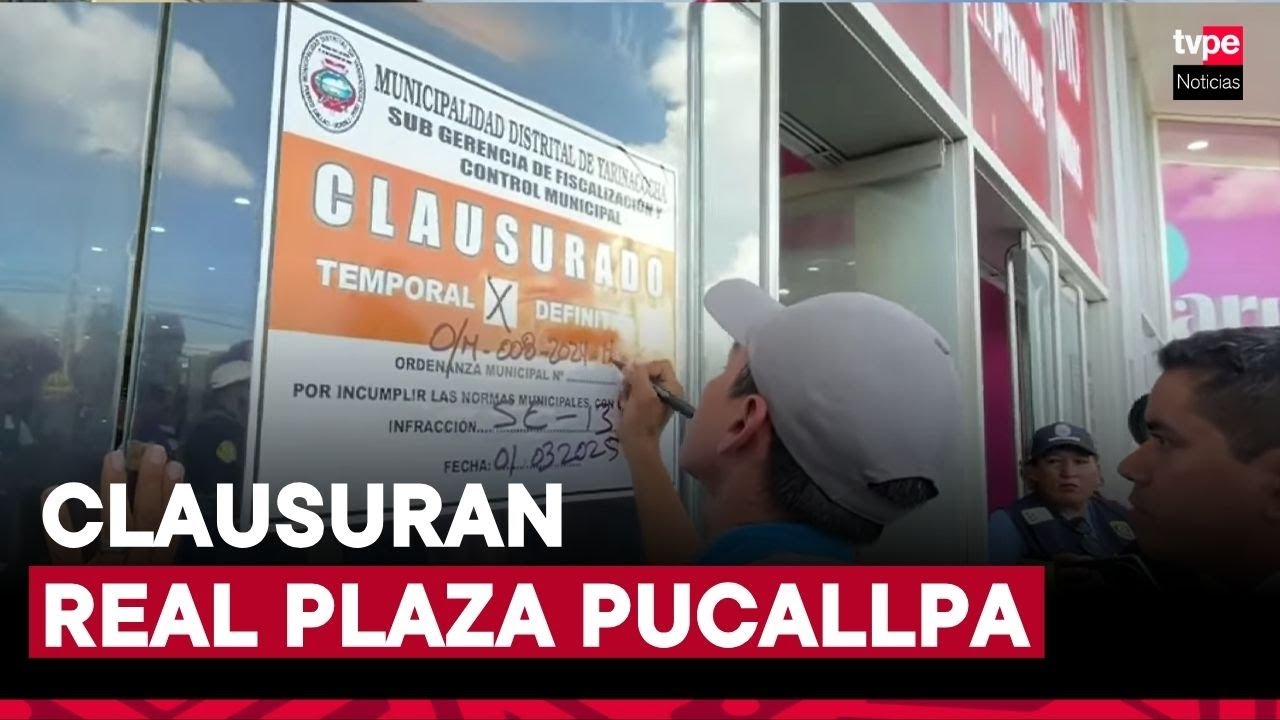 Real Plaza Pucallpa clausurado temporalmente por infracciones en señalización y evacuación