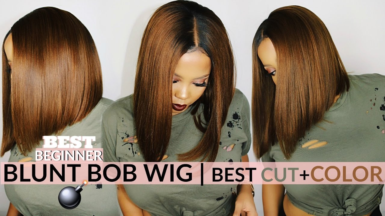 😍BEST BLUNT BOB CUT LACE WIG + COLOR! PERFECT WIG FOR BEGINNERS | MYFIRSTWIG by RPGSHOW | TASTEPINK