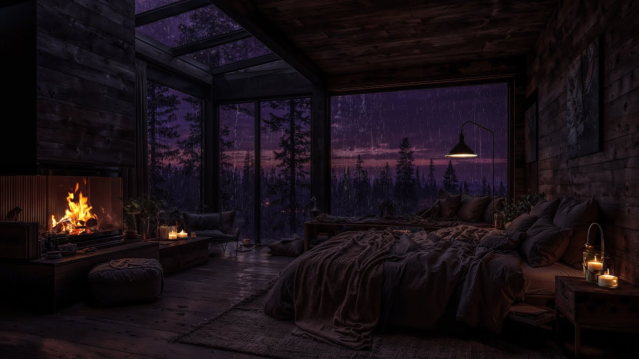 Lluvia Suave en Habitación para Dormir | Sonidos Nocturnos que Calman, Relajan y Sanan