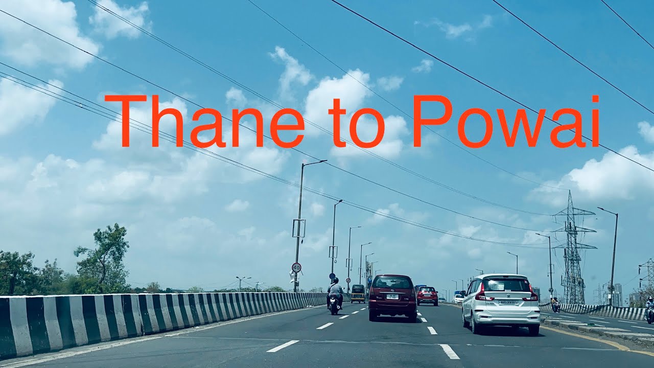 HD: Drive from Thane to Powai, Mumbai using Jogeshwari Vikhroli Link Road