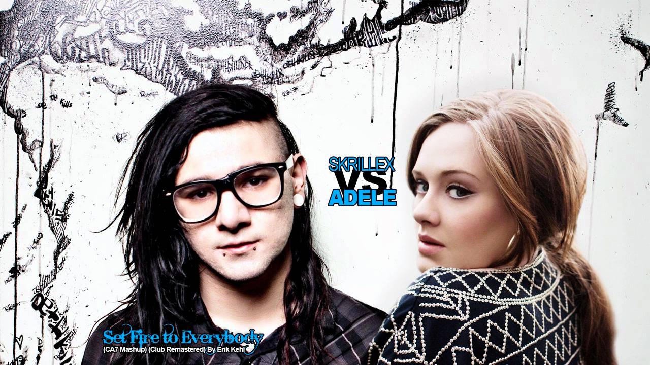 Skrillex vs. Adele - Set Fire to Everbody (ca7's mashup) - Club Remastered