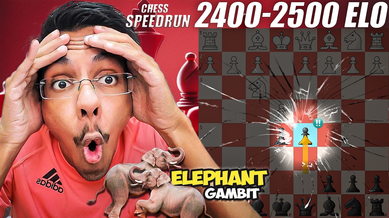 My Favourite Aggressive Gambit For Black Against 1.e4 | Chess Rating Climb 2400 to 2500 ELO