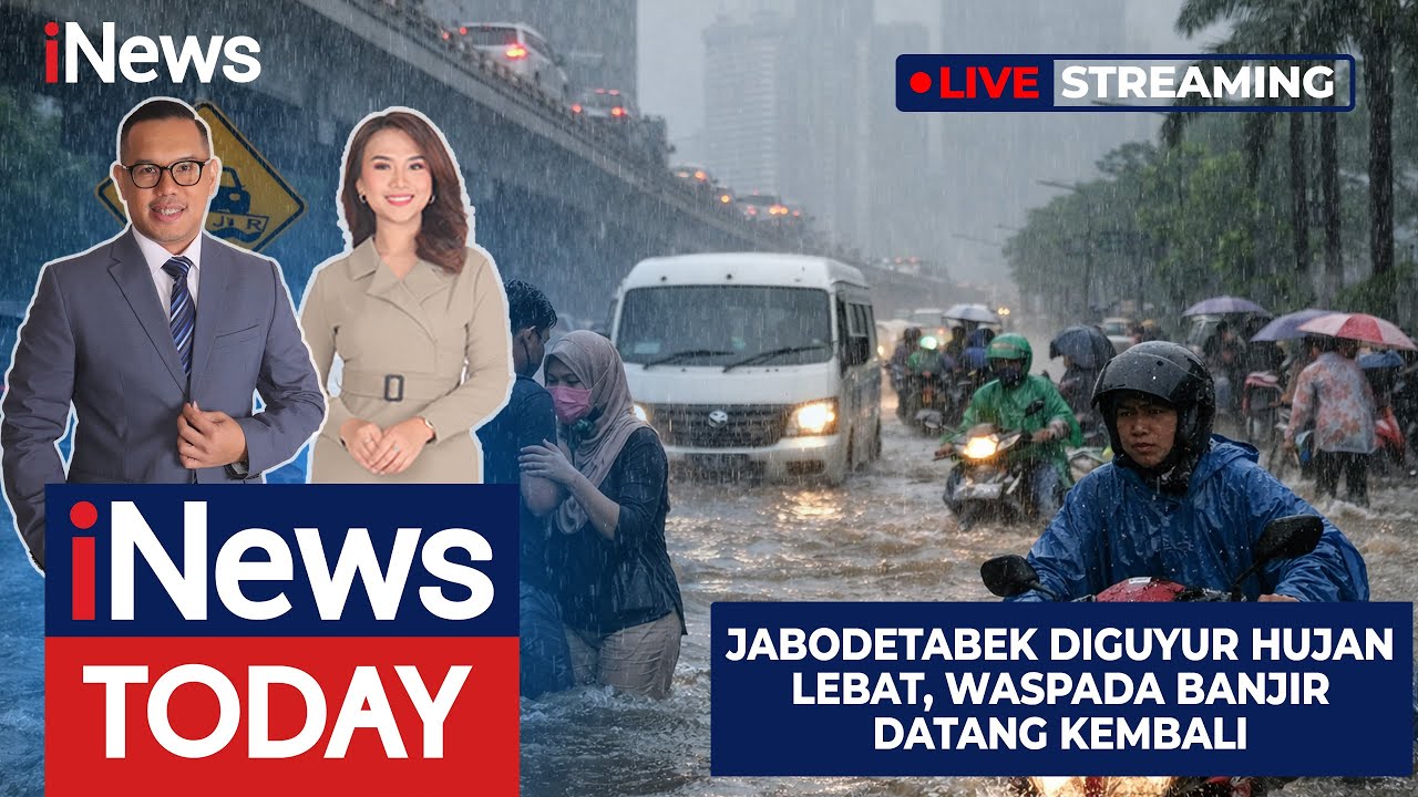 🔴LIVE | Jabodetabek Diguyur Hujan Lebat, Waspada Banjir Datang Kembali | iNews Today 29/01