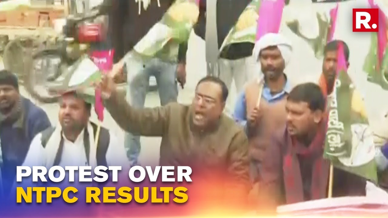 Bihar: Jan Adhikar Party Stages Protest In Patna Over RRB NTPC Exam Row