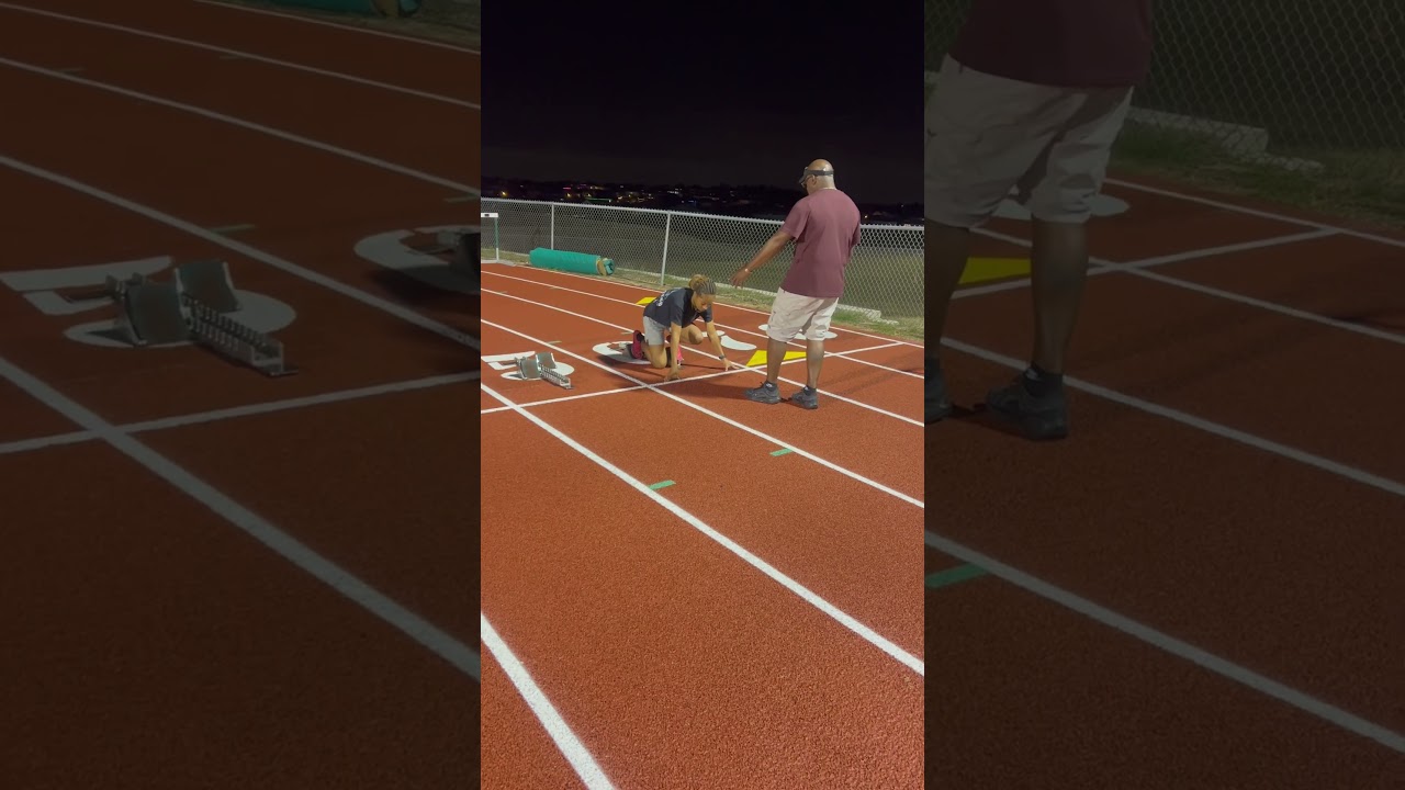 Practicing with Dennis Mitchell ￼💯🥇 #trackandfield #athlete