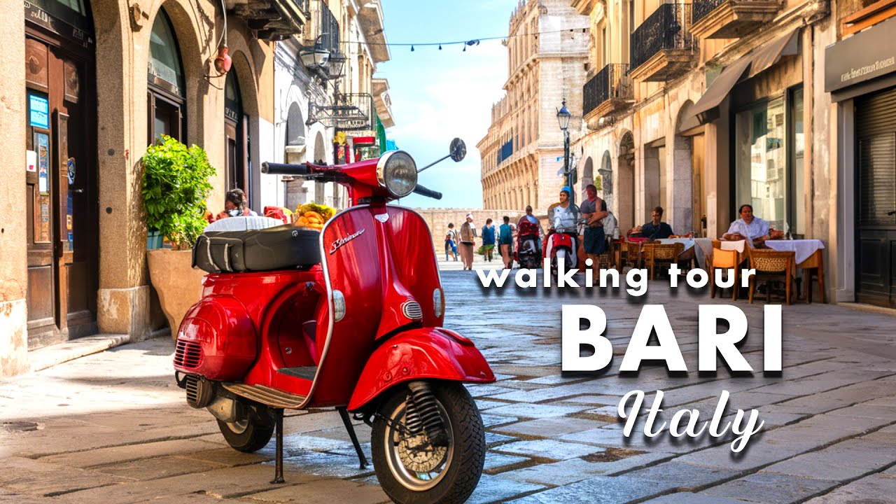 BARI 2024r  🇮🇹 ITALY 🇮🇹  PUGLIA - WALKING TOUR 4K